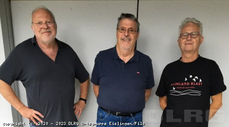Kassenteam: Stefan Andonovic, Hans-Jürgen Droste, Dieter Elter